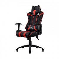 Игровое кресло Gaming Chair AEROCOOL AERO 1 ALPHA BLACK&RED 2D Armrest 65mm wheels PVC Leather