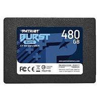 Твердотельный накопитель SSD 480GB Patriot Burst Elite 2.5" SATA III TCL 3D, Read/Write up 320/450MB/s, 40000 IOPS [PBE480GS25SSDR]