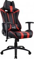 Игровое кресло Gaming Chair AEROCOOL AC120 AIR BLACK 2D Armrest 65mm wheels PVC Leather
