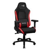 Игровое кресло Gaming Chair AEROCOOL Crown PLUS BLACK&RED 4D Armrest 65mm wheels PVC Leather
