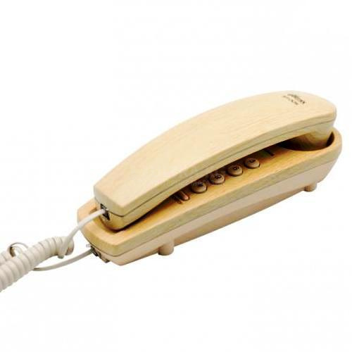 Phone RITMIX RT-005 (светлое дерево, без дисплея  (настольный/настенный) с функциями повтора набора номера, выбора уровня громкости звонка Hi-Low, импульснного и тонального набора номера, сброс и откл. микрофона)