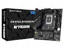 Матплата MAXSUN Challenger B760M-F WIFI, LGA1700, Intel B760, 2xDDR4 PC34100, 1xPCI-E 5.0x16, 1xPCI-E 3.0x1, Sound8Ch, GLAN, 3SATA+M.2, RAID, mATX, 4USB3.2+6USB2.0, VGA, HDMI, WiFi