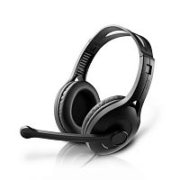 Наушники с микрофоном Edifier K800USB, Тип крепления: Дуговые, Мягкие амбушюры, Регулируемое оголовье, Длина кабеля 2,8м, Черные