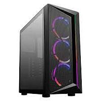 Корпус CoolerMaster CMP510 (CP510-KGNN-S01) ATX, mATX, Mini-ITX,1xUSB 3.2,1*USB 2.0,1x3.5 мм jack, высота CPU кулера до 161мм,2*3.5"/2*2.5",окно из закаленногостекла,415x204x463,3мм,ARGB,БезБ/П,Черный