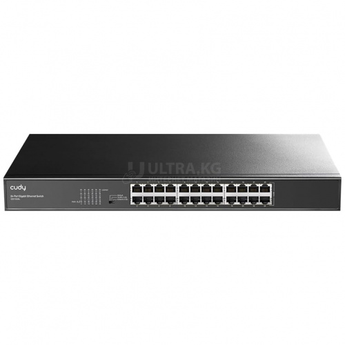 Сетевой коммутатор CUDY GS1024L 24-Port Gigabit Switch, 24 Gigabit RJ45 Ports, IGMP Snooping, Loop Detection/Prevention, 802.1p/DSCP QoS, Switch/VLAN/Extend working mode DIP switch, 19 inch Rack-mount Steel Case, Power Saving, Plug and Play, Rack-Mount ki