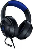Наушники с микрофоном Razer Kraken for Console игровая гарнитура, микрофон поворотный гибкий, динамики 50 мм, диапазон частот:12 Гц–28 кГц, чувствительность при 1 кГц:109±3 дБ, 7.1 Surround Sound, 3,5 мм (mini jack), Черно-синий (2 года) [RZ04-02830500-R3 Наушники с микрофоном Razer Kraken for Console игровая гарнитура, микрофон поворотный гибкий, динамики 50 мм, диапазон частот:12 Гц–28 кГц, чувствительность при 1 кГц:109±3 дБ, 7.1 Surround Sound, 3,5 мм (mini jack), Черно-синий (2 года) [RZ04-02830500-R3