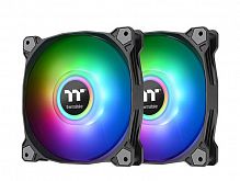 Кулер для корпуса Thermaltake Pure Duo 12 ARGB Sync Radiator Fan 2 Pack/Fan/12025/PWM 500~1500RPM/18 LED/5V addressable/MB SYNC and hardware control/Balck FanCL-F115-PL12SW-A