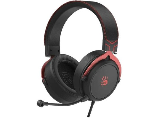 Наушники с микрофоном игровые A4Tech Bloody M590i Sports Red стерео, проводные, 1 м, 1x3.5 мм/USB Наушники с микрофоном игровые A4Tech Bloody M590i Sports Red стерео, проводные, 1 м, 1x3.5 мм/USB