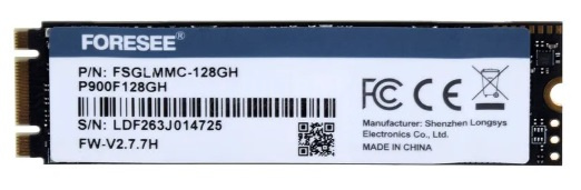 Твердотельный накопитель SSD 128GB FORESEE P900F128GH M.2 sata Read/Write up 498344MB/s без упаковки