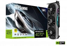 Видеокарта RTX 4070Ti ZOTAC GAMING GeForce RTX 4070 Ti TRINITY 12GB GDDR6X, Engine clock 2610MHz, Memory clock 21000MHz, 192Bit, 3xDP, HDMI [ZT-D40710D-10P]