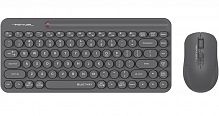 Беспроводная клавиатура+мышь A4tech Fstyler FG3200 Air 2 Grey мембранная, 86 клв, ANSI, оптическая, светодиодная, 1200 dpi, 15м, адаптер Type-C, USB ресивер