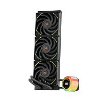 Водяное охлаждение 1STPLAYER CC 360 BLACK Intel 115X,1366,2011,1700, AMD AM5,AM4,AM3,AM2,FM1,FM2,FM3,TDP 300W,3х120мм,3pin+ARGB,4pin+ARGB,800-2000 об/мин,32.8дБ,71.1 CFM, 277х119х27 мм, чёрный