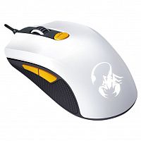 Мышь Genius SCORPION M8-610,WG, Оптическая, 8000dpi, 6 кнопок, проводная, подсветка, USB, 1,5м, Белый-Оранжевый