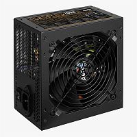 Блок питания 700W Aerocool KCAS PLUS 700W, ATX, APFC, 80PlusBronze, 20+4 pin, 4+4pin, 7*Sata, 4*Molex, 4*PCI-E 6+2 pin, Вентилятор 12 см, Кабель питания, Чёрный