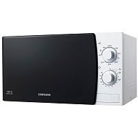 Microwave Samsung ME81KRW-1/BW (49x28x37см., 23л., 800Вт, механическое управление, биокерамика , Цвет белый, вес 11,5 кг)