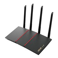 Роутер Wi-Fi ASUS RT-AX55 AX1800 Dual-Band Wi-Fi 6, 1201Mb/s 5GHz+574Mb/s 2.4GHz, 4xLAN 1Gb/s, 4 антенны, Aimesh, ASUS Router APP, AiProtection