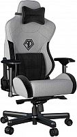 Игровое кресло Gaming Chair AD12XLLA-01-GB AndaSeat T-Pro II Premium GRAY&BLACK 4D Armrest 65mm wheels Fabric