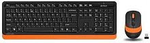 Беспроводная клавиатура+мышь A4tech FG-1010-ORANGE Fstyler FM+Мышь,4кн, Roll, USB, FM