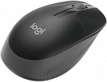 Беcпроводная мышь Logitech M190 Full-size, Оптическая , 1000dpi, 3 кнопки, Черная [910-005905]