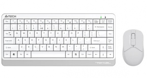 Беспроводная клавиатура + мышь A4TECH FG1112 White FSTYLER (FG12+FGK11), 2,4GHz, 12Fn, 15m, 1200 DPI, белый