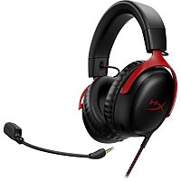 Наушники с микрофоном HYPERX 727A9AA HYPERX Cloud III ProGame DTS Spatial Audio jack 3.5 mm RED