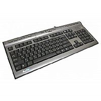 Keyboard A4tech KL-7MUU, USB, Мембранная, Размер: 460*187*21 мм., Длина кабеля 1,5 метра, Серебро+Серый