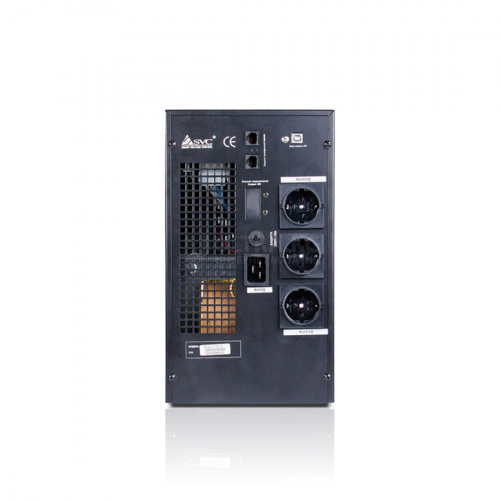 ИБП UPS SVC RTL-3K-LCD, 3000VA (2100W), Стоечный 19'' 2U, RTL-серия, USB-SMART, Диапазон работы AVR: 145-275В, Бат.: 12В/9Aч*4шт., Вентилятор: 8cм*1шт., 2 вых., Чёрный фото 2