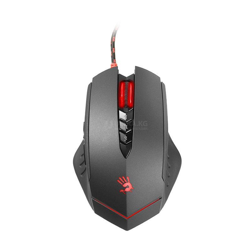 Мышь A4Tech Bloody V8M, Игровая, Оптическая 3200dpi, 8 кнопок, Проводная, USB, 1.8м, Чёрный Мышь A4Tech Bloody V8M, Игровая, Оптическая 3200dpi, 8 кнопок, Проводная, USB, 1.8м, Чёрный