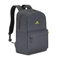 Рюкзак для ноутбука RivaCase 5562 Серый легкий 15.6" Водоотталкивающая ткань. Смягчающие наплечные ремни с регулеровкой. Внешний передний карман на молнии, застежка молния.