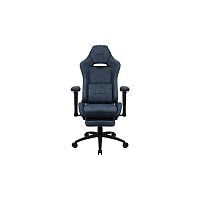 Gaming Chair AEROCOOL ROYAL AeroSuede STEEL BLUE 4D Armrest 65mm wheels PVC Fabric