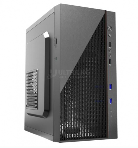 Корпус Aeromax KJ601 Black Micro ATX/Mini ITX, 0.4mm, USBx2.0 , HD-Audio, 1x5.25"/2x3.5"/3x2.5",VGA 256mm, CPU высота 155mm,275x170x355mm,Без Б/П