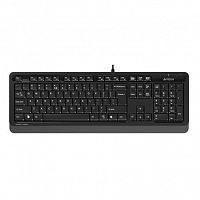 Клавиатура A4tech Fstyler FK10 BLACK/GREY мембранная, 104btns, лазерная гравировка , высокая стойкость и долговечность, горячие клавиши,456x156x24, 1.5м, USB