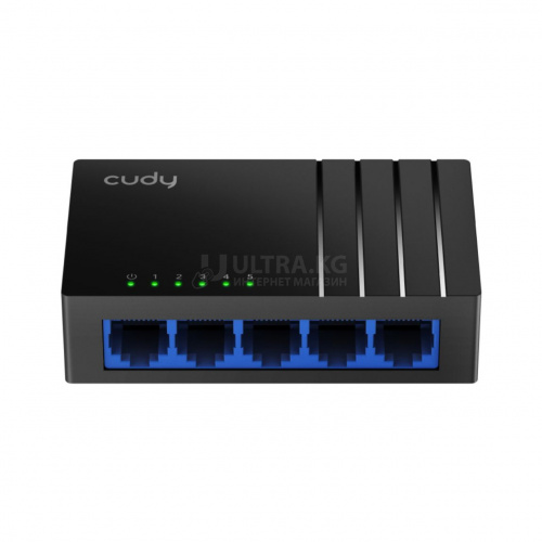 Сетевой коммутатор CUDY GS105D 5-Port Gigabit Desktop Switch, 5 10/100/1000M RJ45 Ports, IGMP Snooping, Loop Detection/Prevention, 802.1p/DSCP QoS, Desktop Plastic Case, Power Saving, Plug and Play, Wall-Mount
