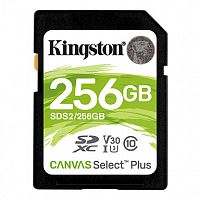 Карта памяти Secure Digital Card Kingston 256GB Canvas Select Plus U3/V30 [SDS2/256GB]