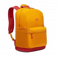 Рюкзак для ноутбука RivaCase 5561 Золотой-красный легкий 15.6" Водоотталкивающая ткань. Смягчающие наплечные ремни с регулеровкой. Внешний передний карман на молнии, застежка молния.