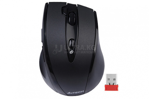 Беспроводная мышь A4TECH G10-770FL Right-hand Fit , Black, 800-2000dpi, 7btn, 1AA Alkaline Battery