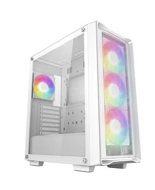 DEEPCOOL ATX CC560 MESH V2 WH WHITE w/o PSU USB3.0×1 USB2.0×1 4×120mm ARGB FANS DEEPCOOL ATX CC560 MESH V2 WH WHITE w/o PSU USB3.0×1 USB2.0×1 4×120mm ARGB FANS