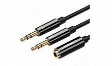 Аудиокабель Ugreen AV140 20898 Dual 3.5mm Female To 2 3.5mm Male Audio Cable Black