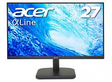 Монитор LCD 27", Acer EK271EBMIX, 1920x1080, 16:9, IPS, 1000:1, 100 Гц, 250 кд/м2, 178/178, 1 мс, AMD FreeSync, D-Sub, HDMI, выход на наушники, колонки