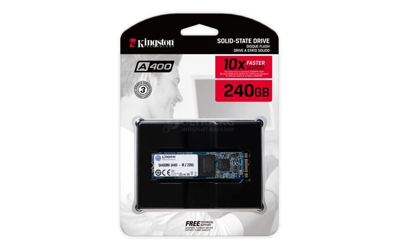 SSD 240GB Kingston A400 M.2 Read/Write up 500/320MB/s [SA400M8/240G]