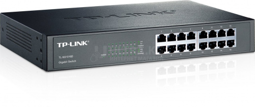 Сетевой коммутатор TP-Link TL-SG1016D, 16-Port Gigabit Switch, 16 Gigabit RJ45 Ports, 1U 13-inch Rack-mountable Steel Case Сетевой коммутатор TP-Link TL-SG1016D, 16-Port Gigabit Switch, 16 Gigabit RJ45 Ports, 1U 13-inch Rack-mountable Steel Case