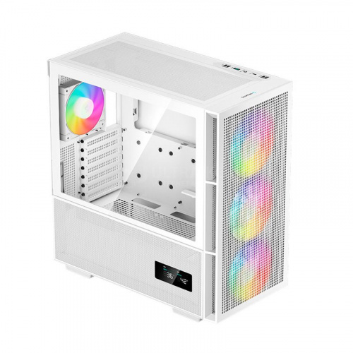 DEEPCOOL EATX CH560 DIG. WH WHITE w/o PSU USB3.0×2 Type-C*1 ARGB 3*140mm+1×120mm FAN (360mm)