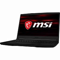 Ноутбук MSI GF63 THIN GAMING Intel Core i5-11400H (2.7GHz-4.5GHz), 8GB DDR4, 256GB SSD PCIe NVMe, Nvidia Geforce GTX 1650 4GB, 15.6" FHD (1920x1080) IPS, WiFi 6 ax, BT, HD Cam, RGB Backlit Keyboard (Eng+Rus), Windows 11 Home, Black [GF6311693]
