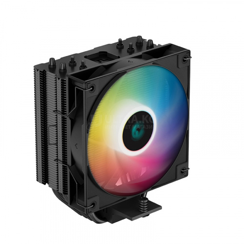 Кулер для процессора DEEPCOOL AG400 BLACK LGA115*/1700/1200/AMD 120mm PWM fan, 500-2000rpm,4HP