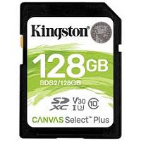 Карта памяти Secure Digital Card Kingston 128GB Canvas Select Plus U3/V30 [SDS2/128GB]
