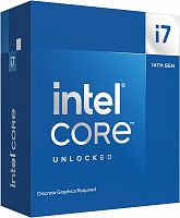 Процессор Intel Core i7-14700KF, LGA1700, 3.4-5.6GHz, 33MB Cache, No VGA, Raptor Lake, 20 Cores + 28 Threads, BOX
