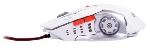 Mouse RITMIX ROM-355 White, 800-2400dpi, 6btn, USB, 1.5m светодиодная фото 2