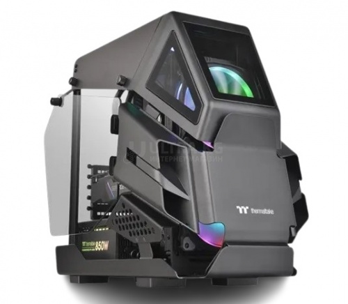 Корпус Thermaltake AH T200 CA-1R4-00S1WN-00 Micro ATX/Mini ITX USB2x3.0+1xTypeC, HD-Audio, Высота CPU куллера до 180мм, VGA до 320мм, 444.2x282x551.5мм, Без Б/П, Черный