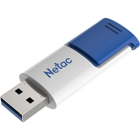Накопитель на флеш памяти 128GB Netac U182 Blue USB3.0 retractable  Белый-Синий [NT03U182N-128G-30BL]