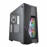 Корпус CoolerMaster MasterBox K500 ARGB ATX/mATX/MiniITX 2xUSB3.2, Audio+Mic, Кулер3*12см, CPU кулер до 163мм, VGA до 400мм(б/р), 2*3.5"/6*2.5", окно, 491x211x455,БезБ/П, Черный[MCB-K500D-KGNN-S02]